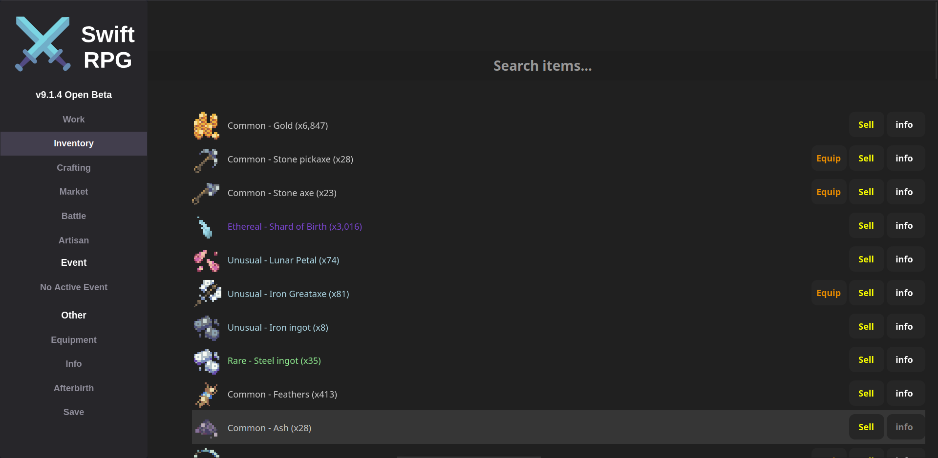 Swift RPG Screenshot 2